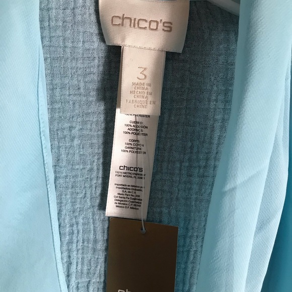 Chico’s light blue jacket - Picture 3 of 3